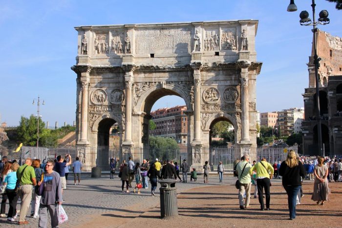 The Arch Of Constantine In Rome Italy