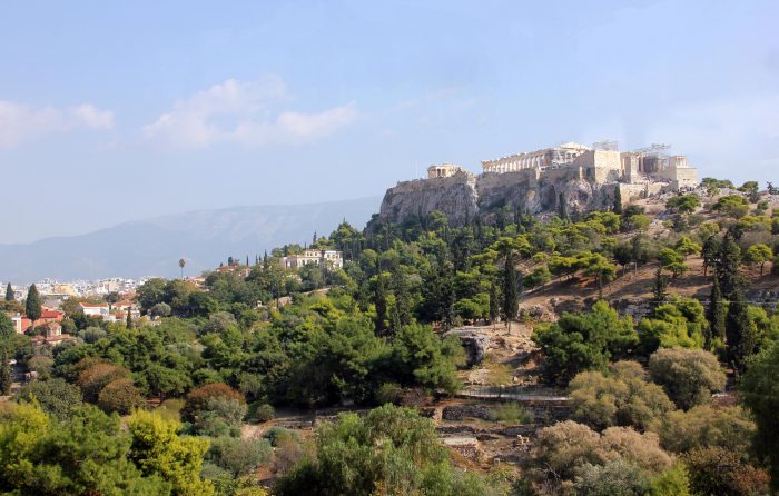 A View Of The Acropolis Of Athens
