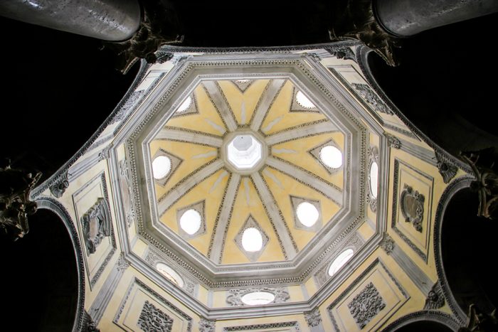 A View Of The Interior Of The Dome Of Aix Cathedral