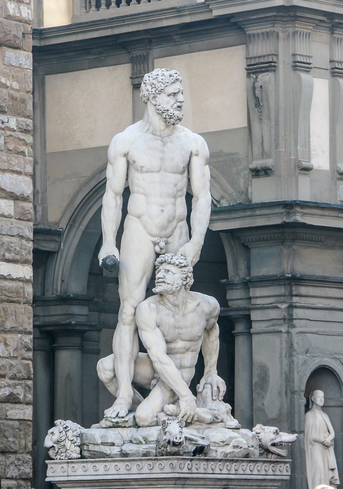 Hercules And Cacus By Bartolommeo Bandinelli On the Piazza Del Signoria In Florence Italy