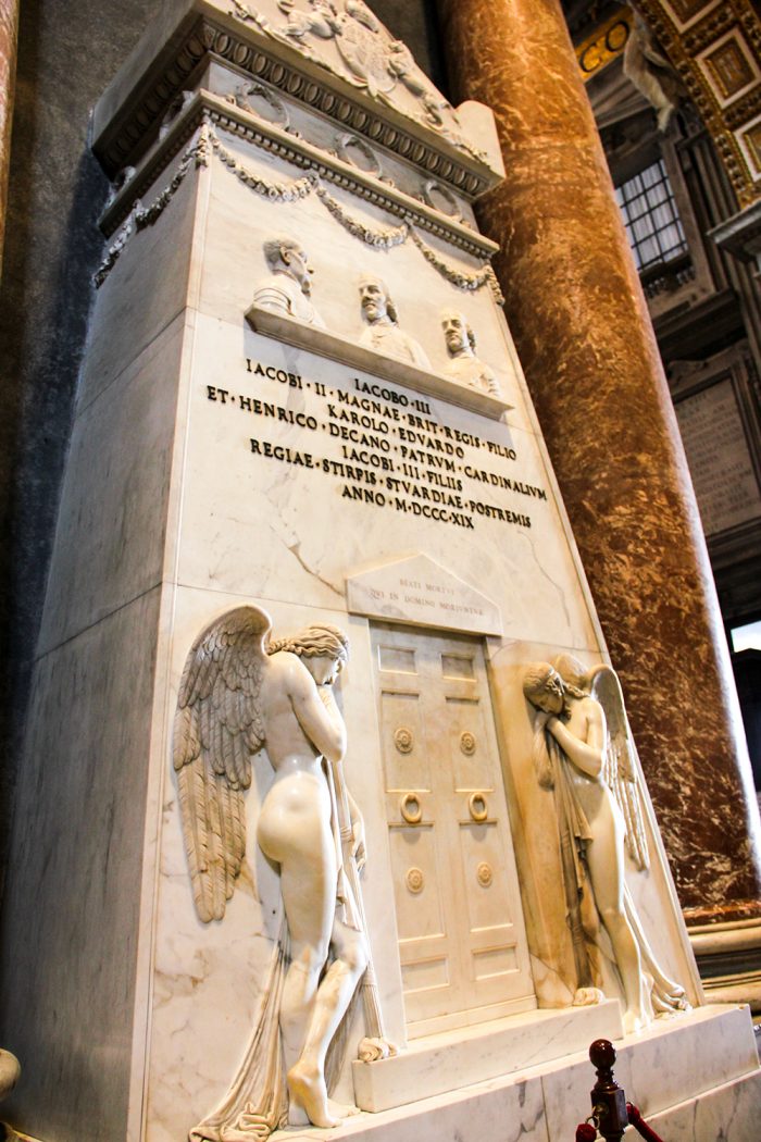 Monument To The Stuarts In St. Peters In Vatican City