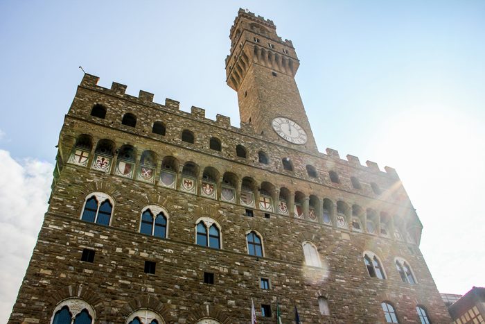 Palazzo Vecchio In The Tuscany Region In Florence Italy