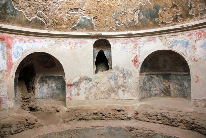 A Bath House From Of The Ancient City Of Pompeii