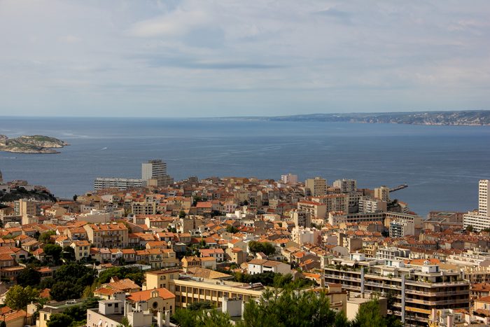 View Of The City Of Marseille And The Ocean