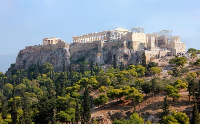 A View Of Acropolis In Athens Greece