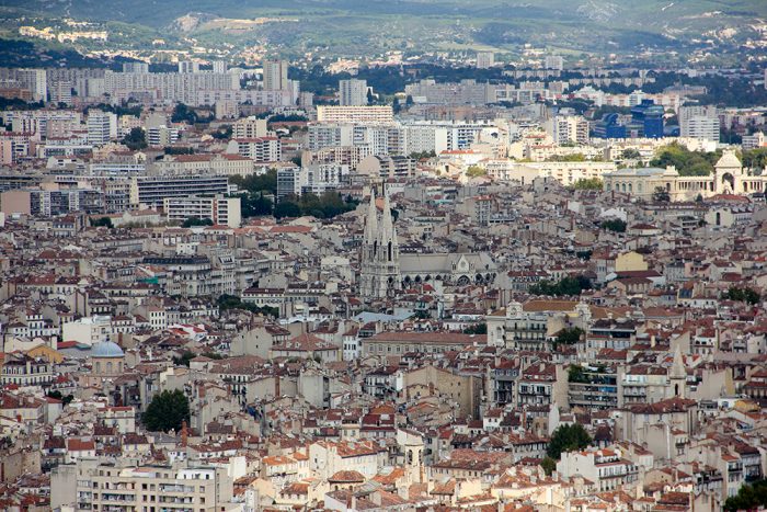 A View Of The City Of Marseille From Notre Dame De La Garde 