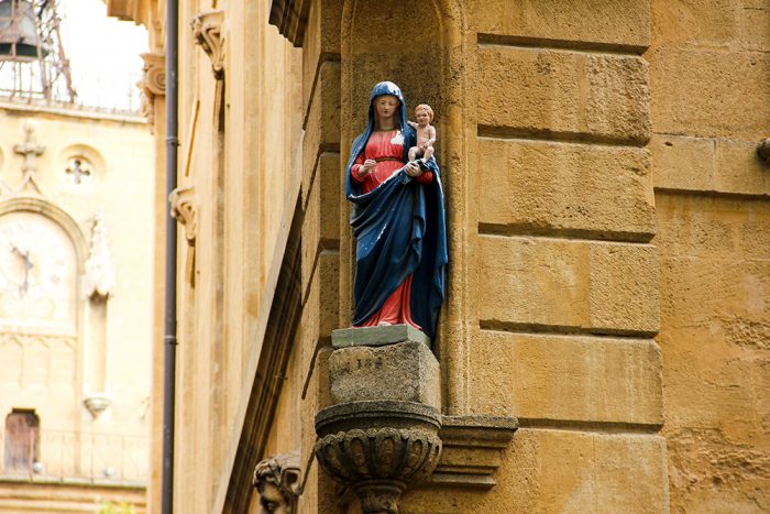 A Figure Of The Virgin And Child In Aix-en-Provence