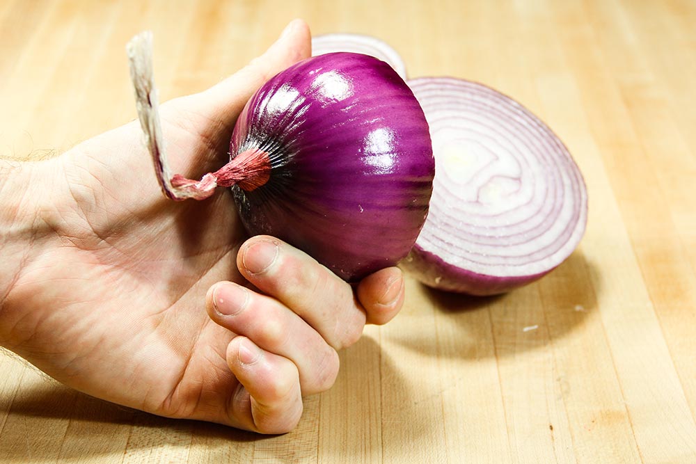 Peeled Large Red Onion