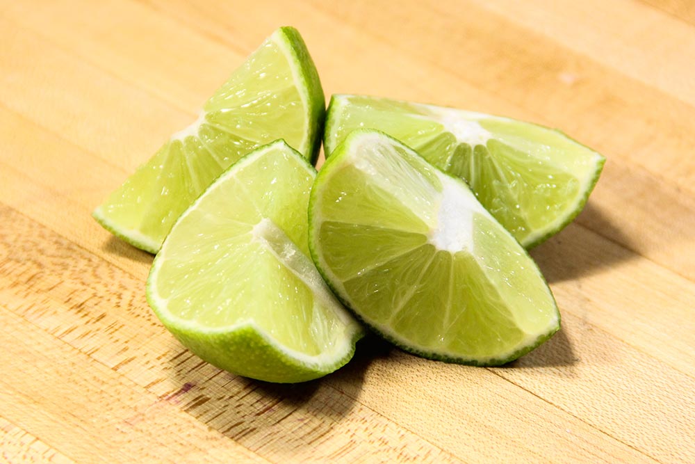 Sliced Lime Wedges