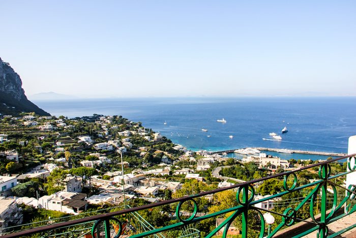 The Marina Grande From La Piazzetta From The North Side Of The Island Of Capri In Italy