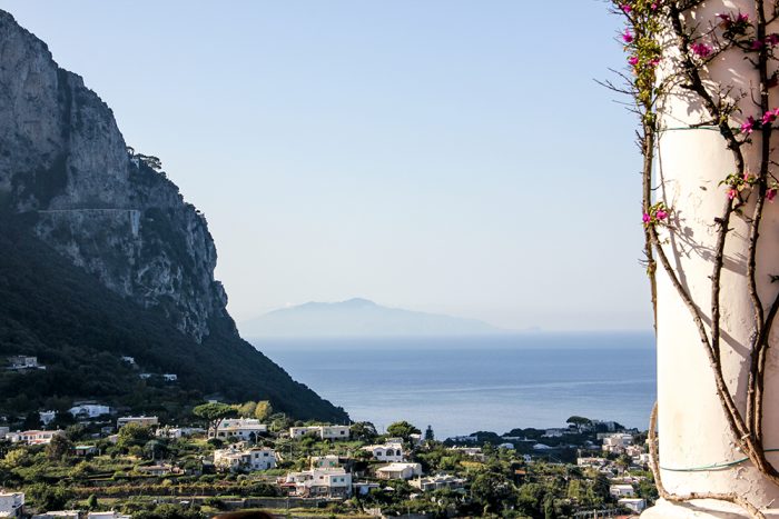 A Northwest View Of Capri From The City Center On The Island Of Capri In Italy