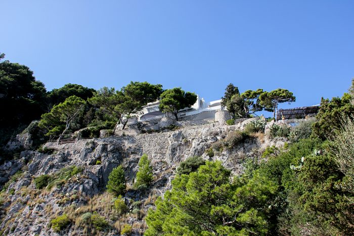 A View Of The Walking Path On The Island Of Capri In Italy