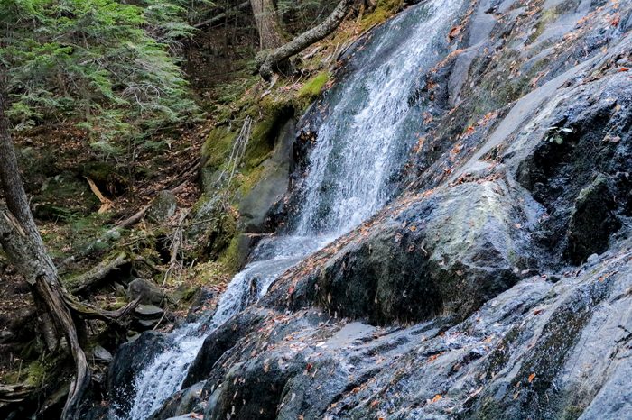 Reed Brook Waterfall In Western Maine