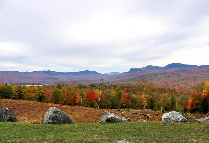A View From The Center Hill Parking Lot At Mount Blue State Park