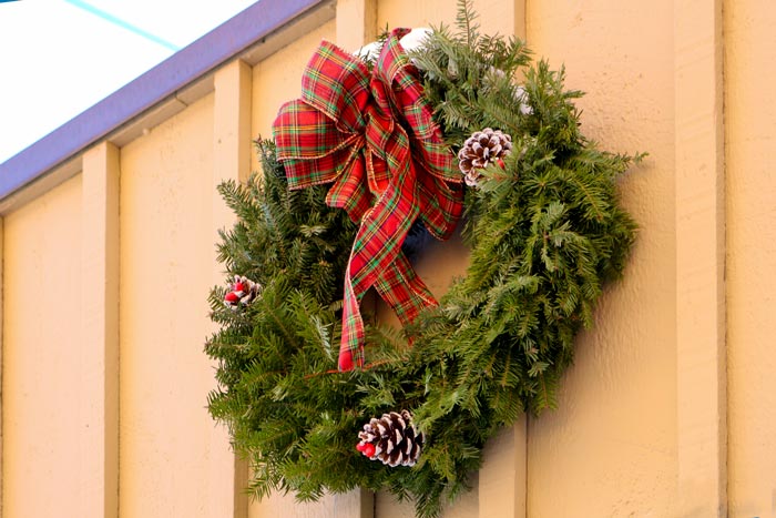 Hanging Holiday Wreath