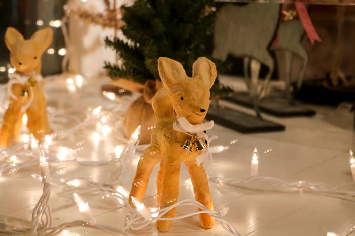 Christmas Deer Ornaments In The Jo Ellen Designs Store In Camden Maine