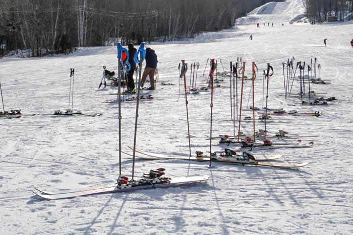 Skis At The Base