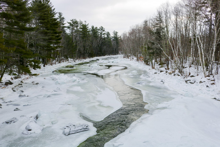 Carrabassett River Winter Ice