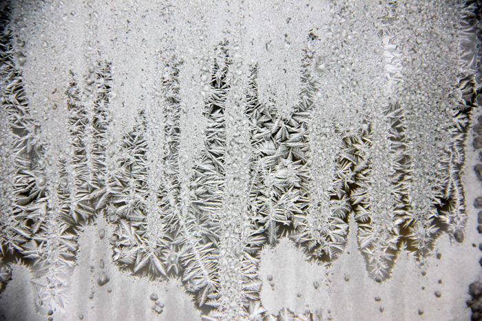 Ice Pattern Formed On A Window