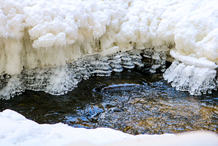 Ice Formations In Poplar Stream Falls