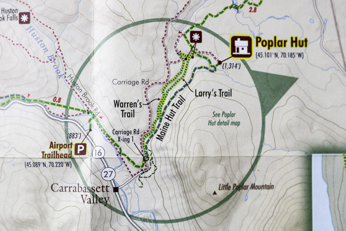 A Detailed View Of The Poplar Hut Trail