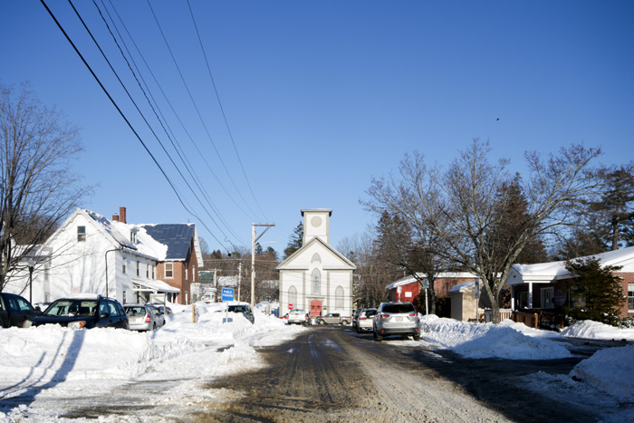 Church Street In Farmington Maine