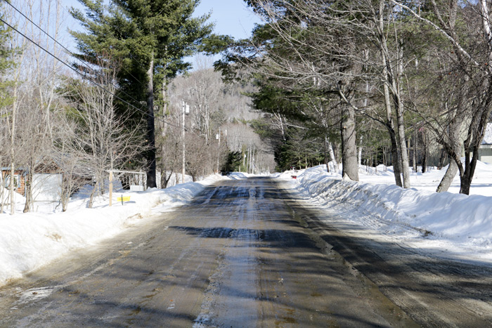 Carriage Road In Carrabassett Maine