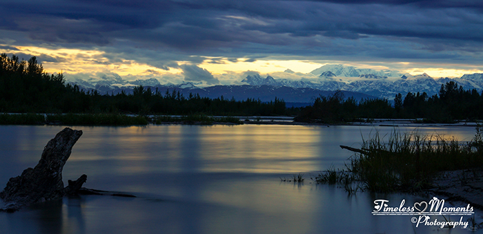 Alaska Sunset At Midnight