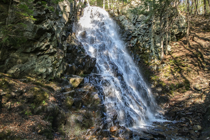 Base Of Mosher Hill Falls In Maine