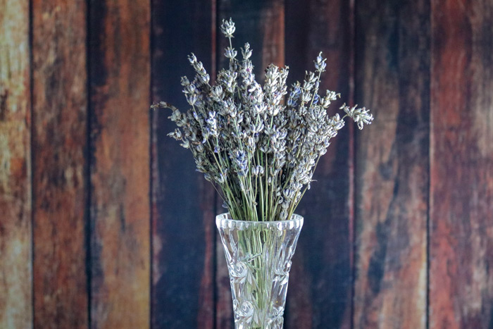 Dried Lavender In Vase
