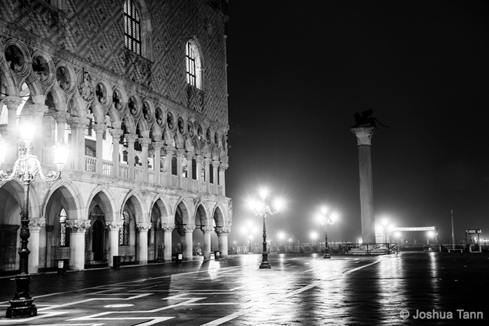 Piazzetta San Marco In Black And White