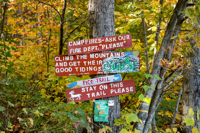 Signs Along Trail