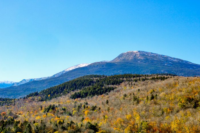 A Scenic Fall Drive on the Way to North Conway, New Hampshire