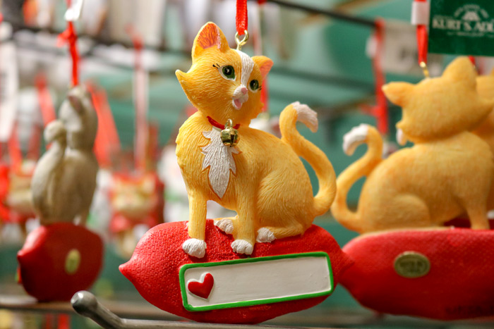 Orange Cat Ornaments