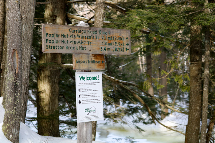 Poplar Hut Trail Sign