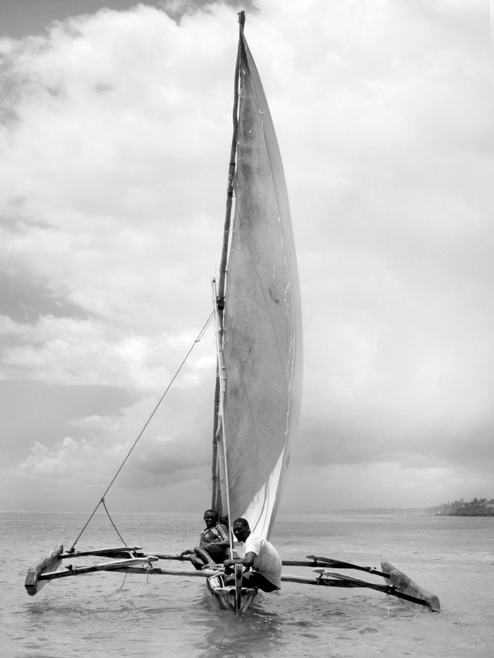Sailing In Black And White