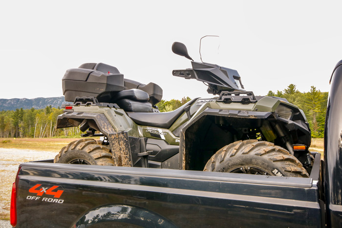 ATV Packed Up In Bed