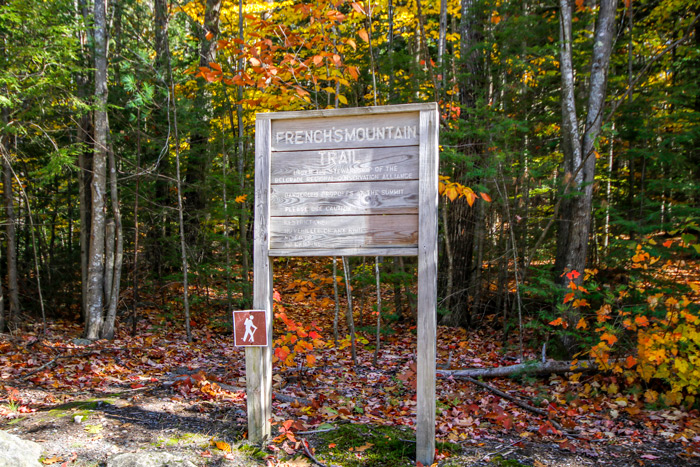 Frenchs Mountain Trail Sign
