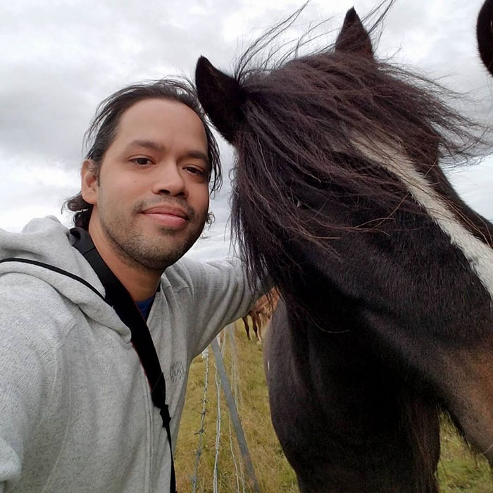 Henry Calderon With Horse