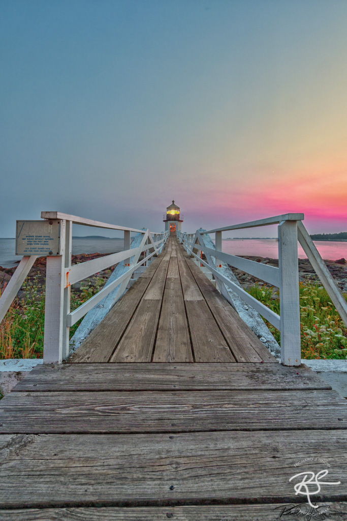 Wooden Path To Lighthouse