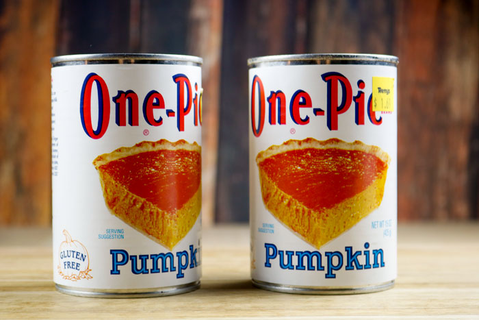 One Pie Pumpkin Cans