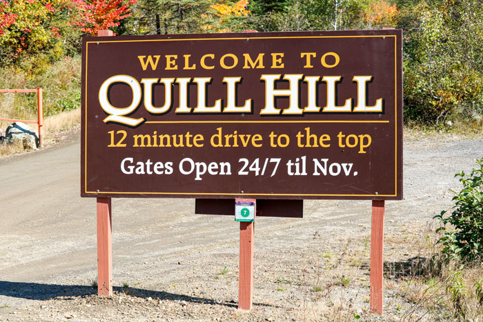 Quill Hill Entrance Sign 11-5