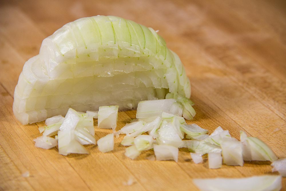 Half Chopped Onion