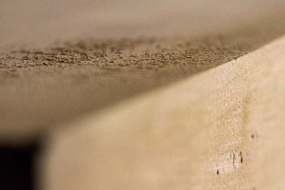 Sawdust From Sanding a Wooden Cutting Board