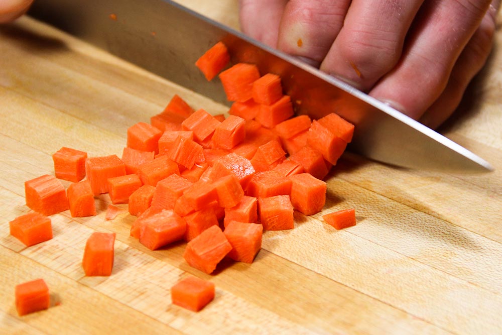 Carrot in Diced Pieces