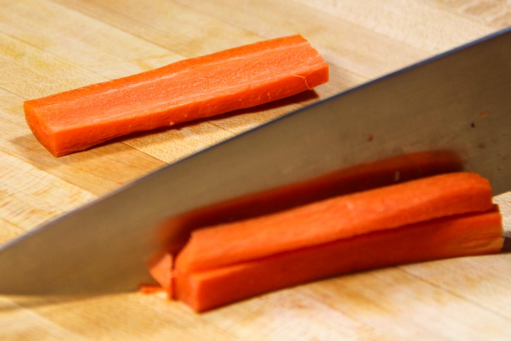 Cutting Carrot into Sticks