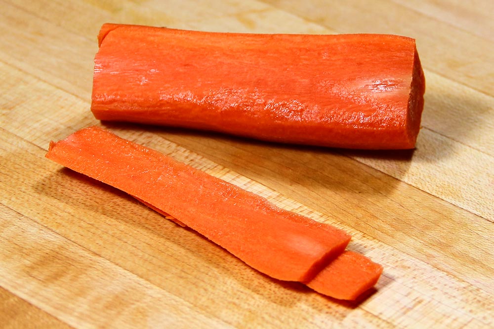 Side Sliced Off Carrot