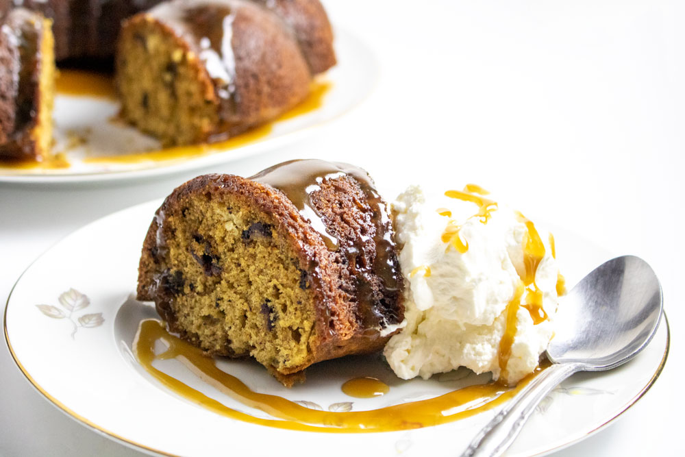 Date Pudding With Whipped Cream